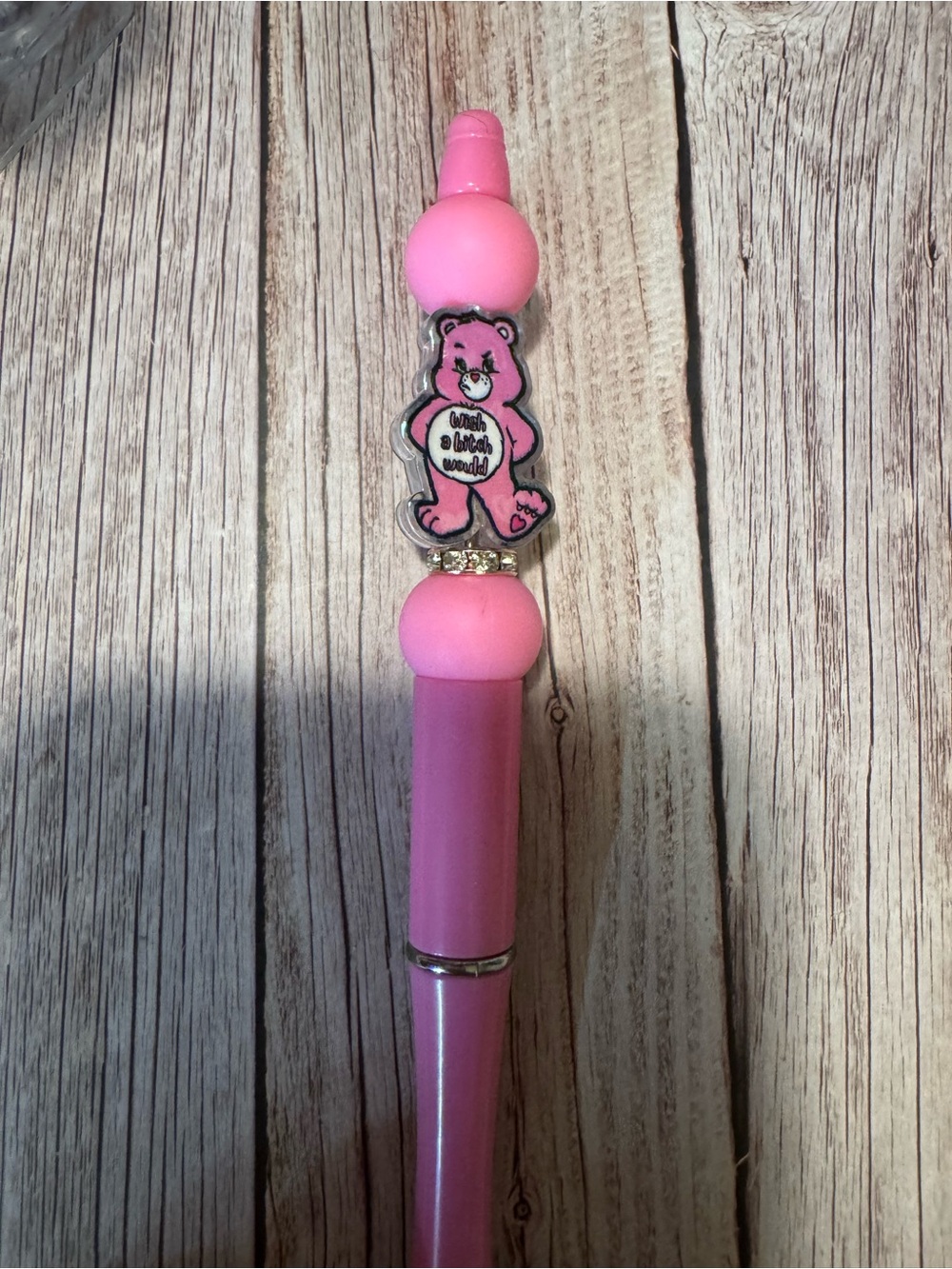 Pink swear Bear pen